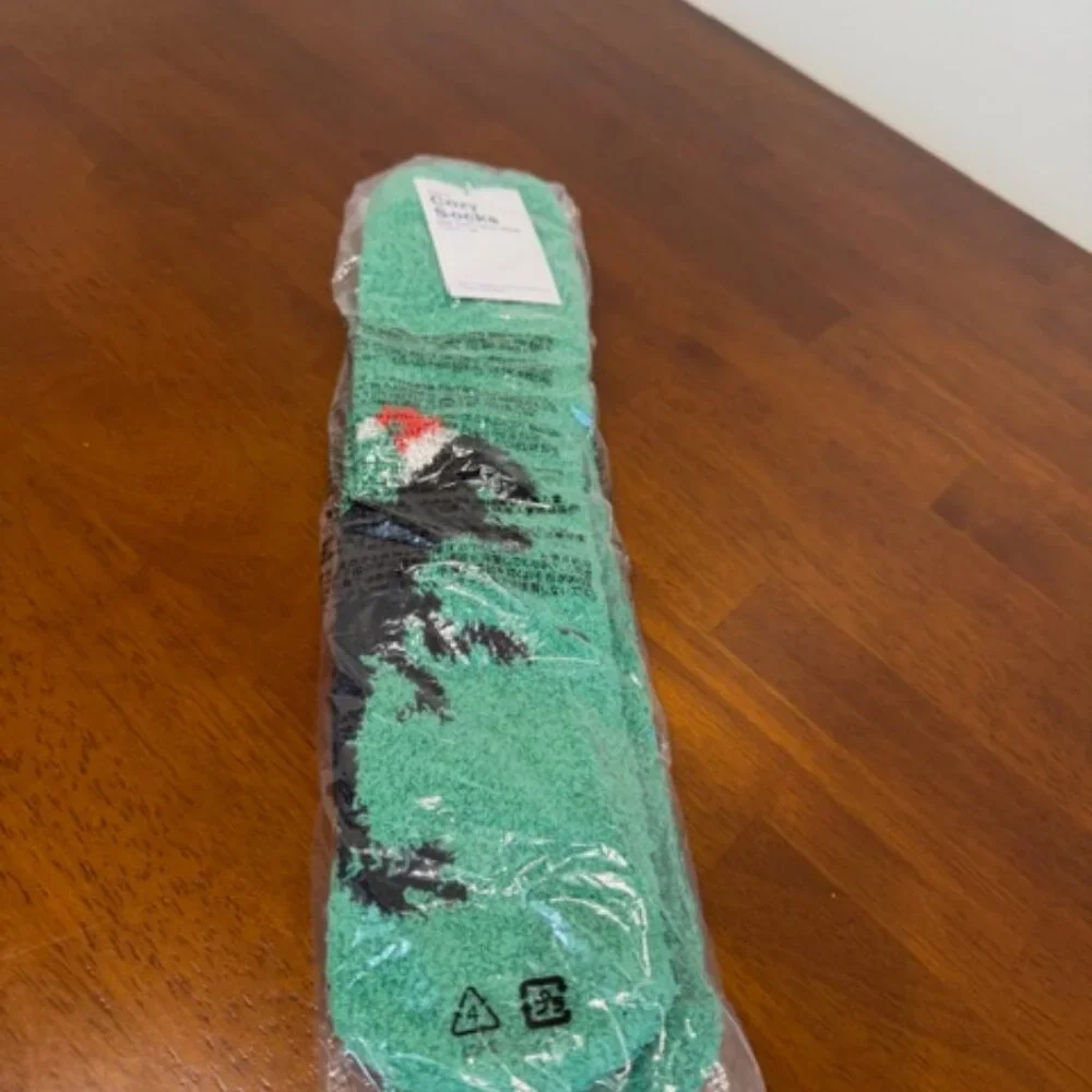 Old Navy Dinosaur Santa Cozy Socks NWT.
